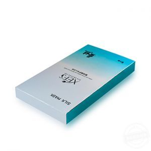 化妝品面膜包裝 銀卡藍(lán)色化妝品包裝盒