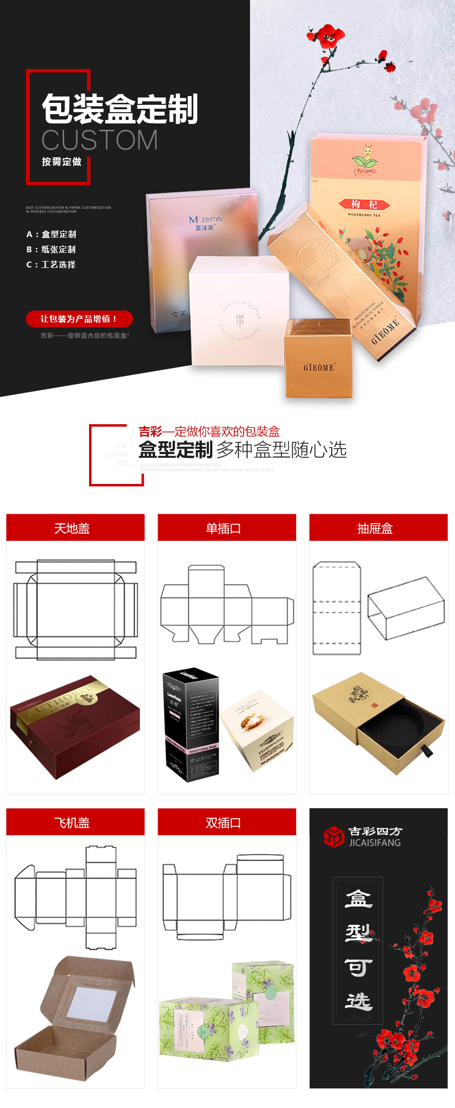 復(fù)古化妝品包裝盒