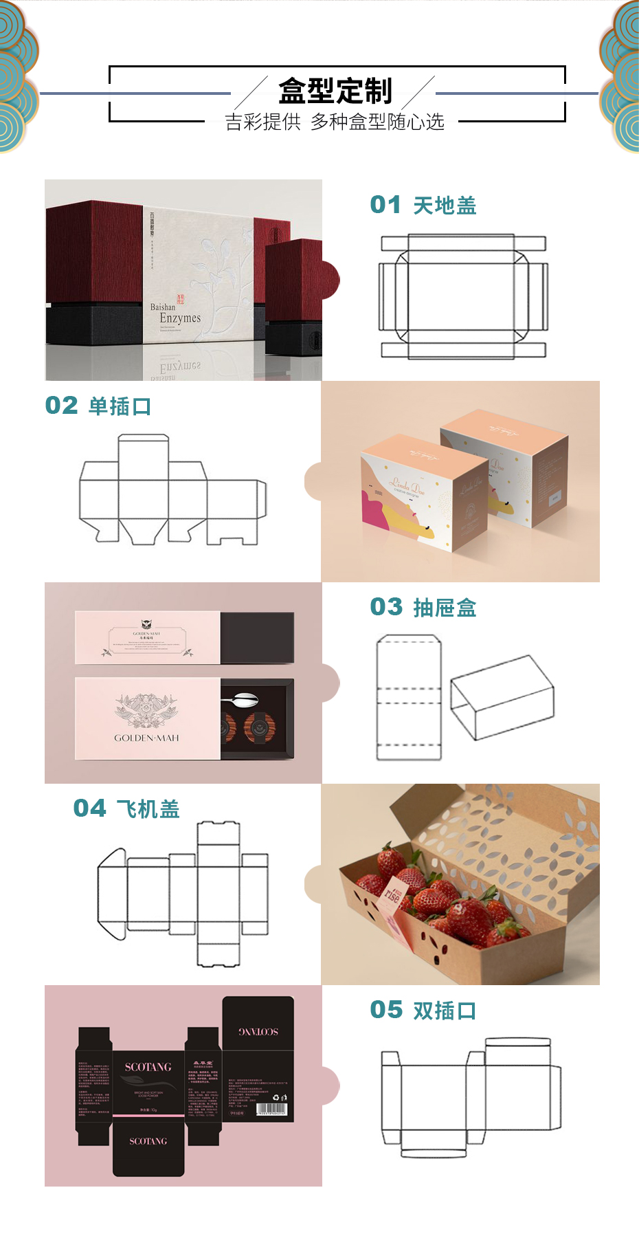 首飾禮品盒制作盒型定制