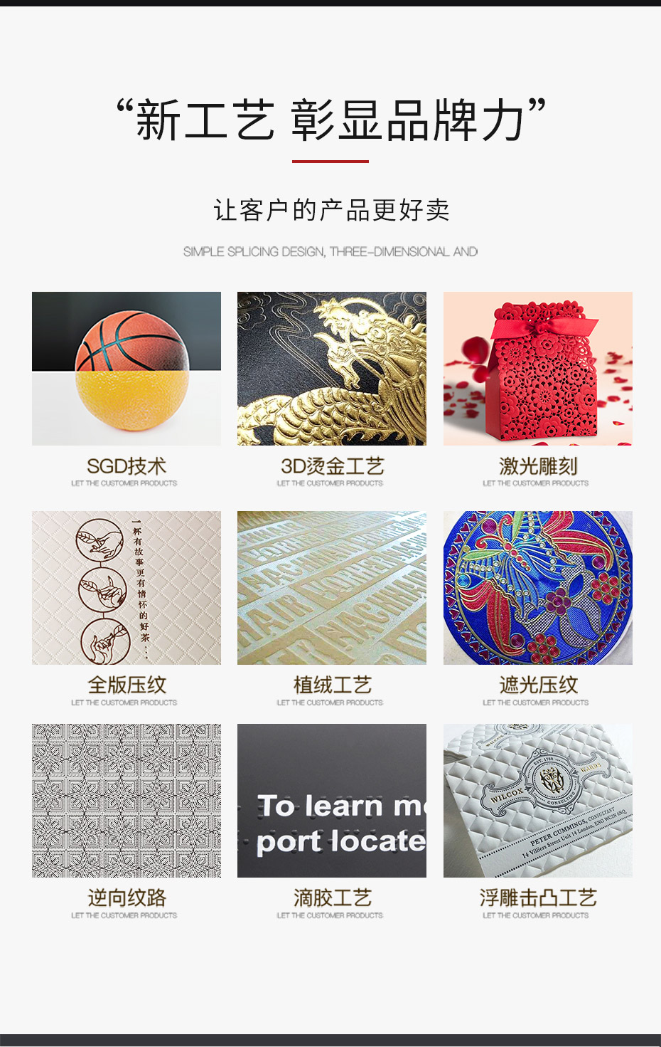 產(chǎn)品包裝盒工藝