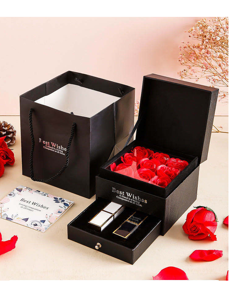 掀蓋化妝品盒，口紅包裝盒
