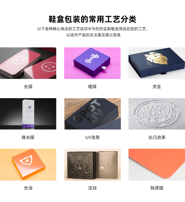 鞋盒定制工藝